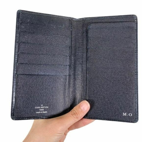 Authentic Louis Vuitton Wallet Long Porte Shekel Cult Credit Black Leather LV Vi - Picture 3 of 12